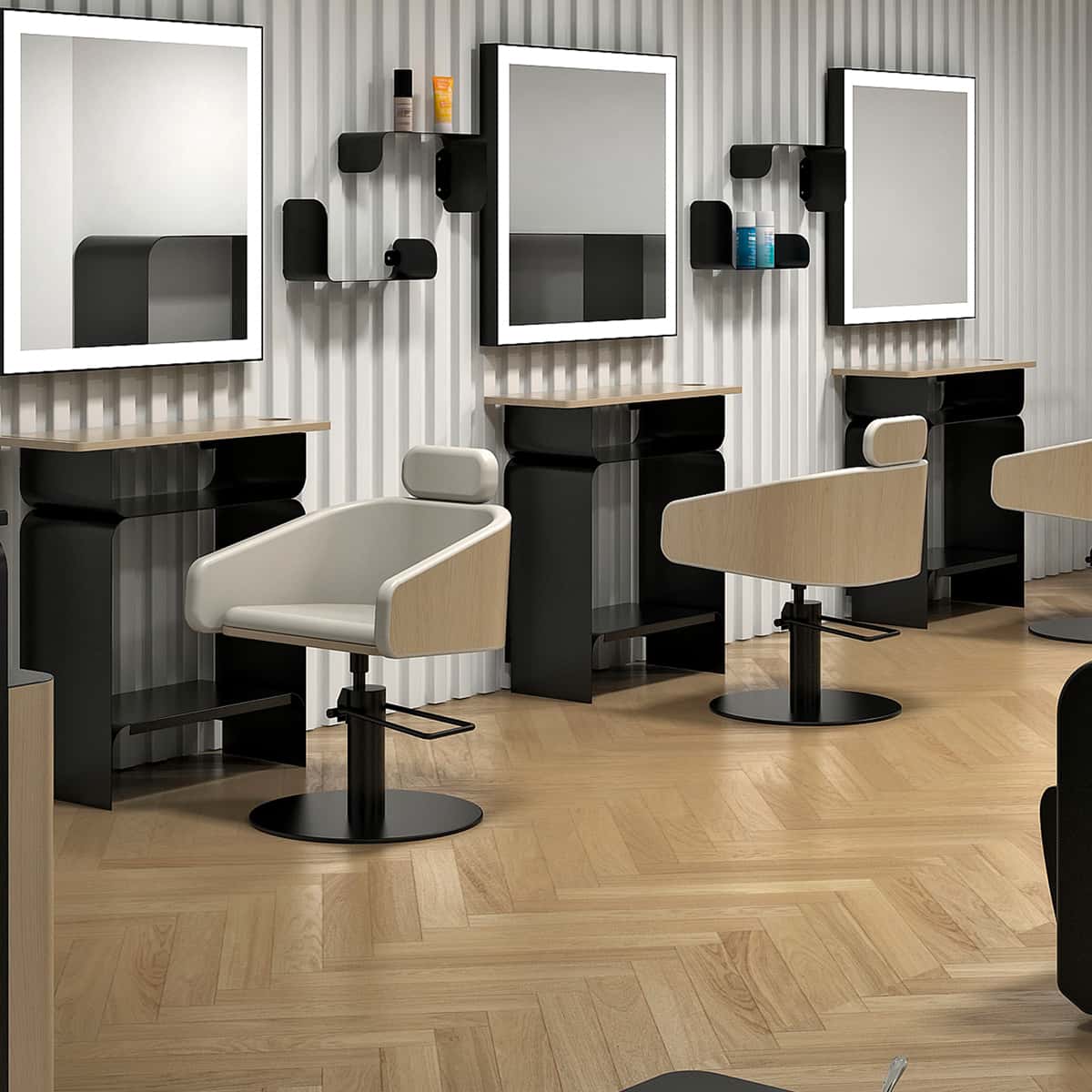 DAFNE Black Dressing Table