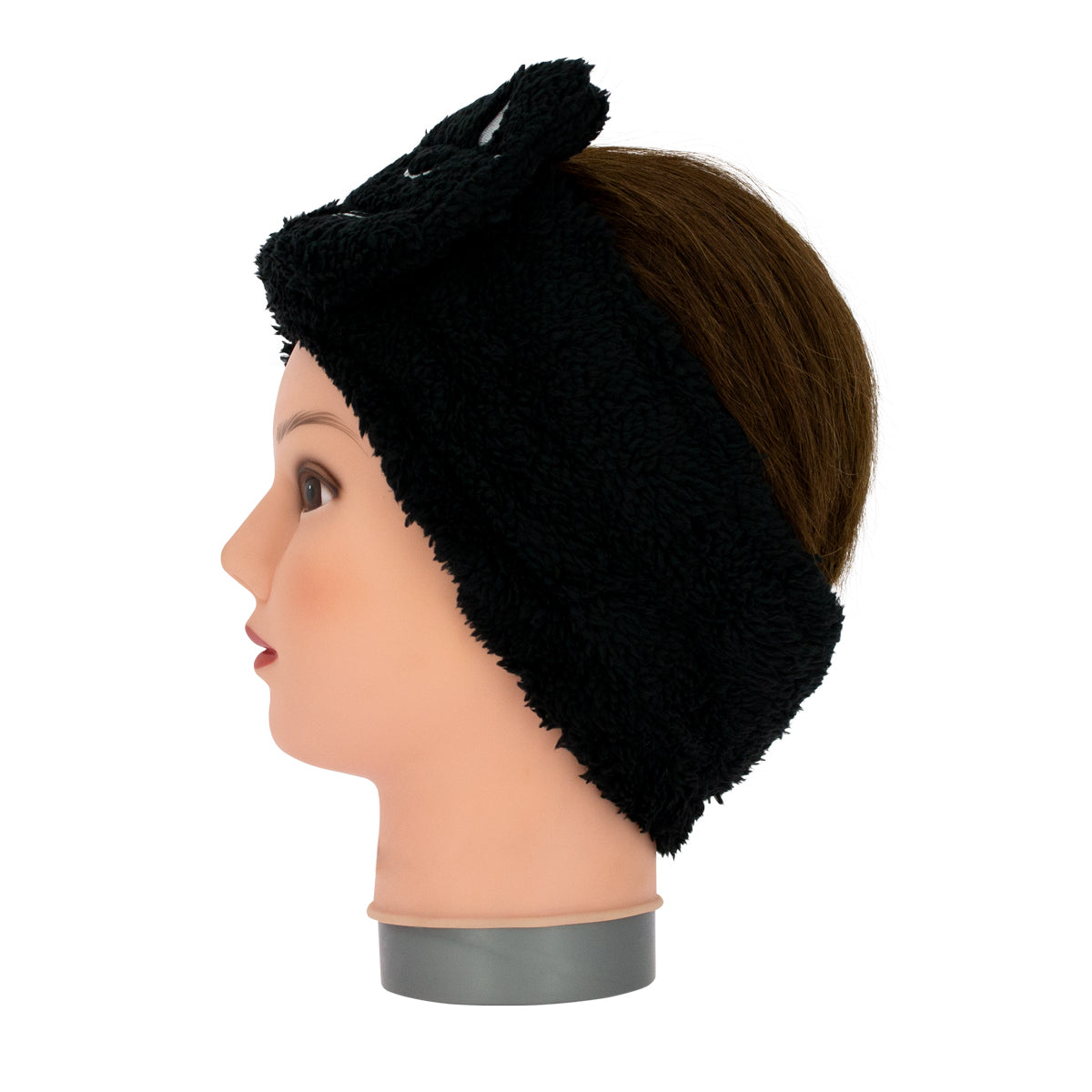 Black Cat Motif Sponge Headband
