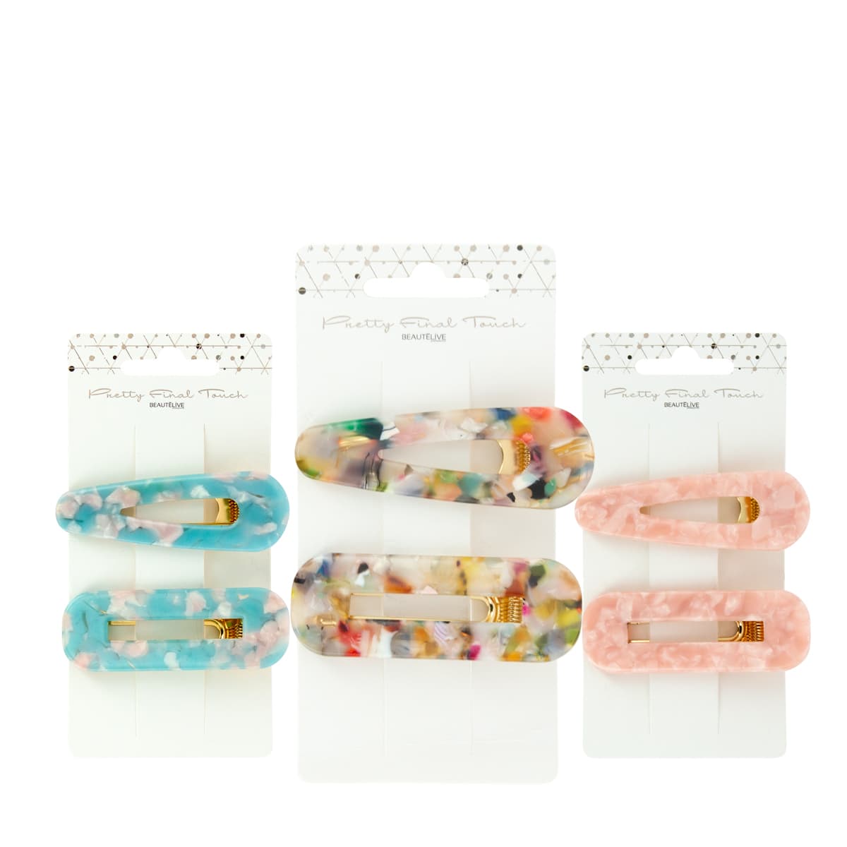 Tortoiseshell barrette x2