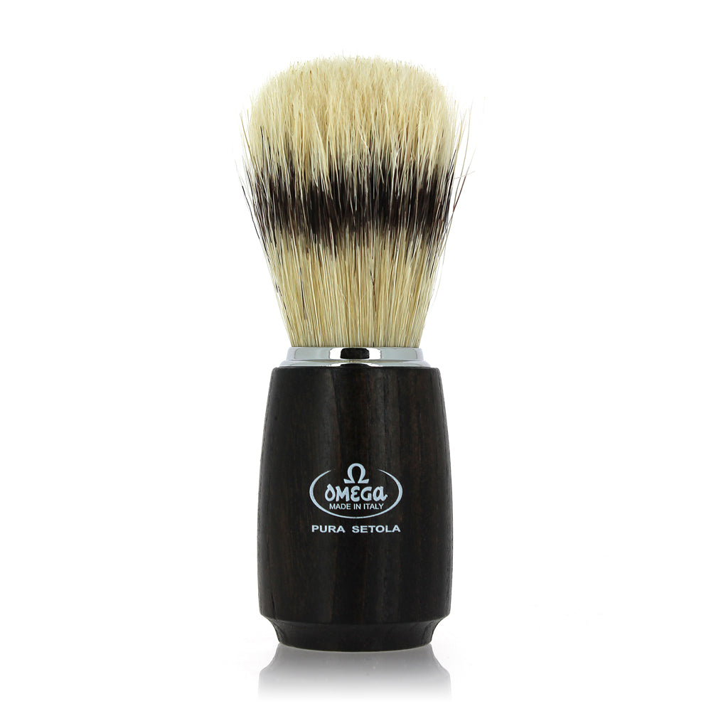 Ash wood badger brush, pure silk bristles