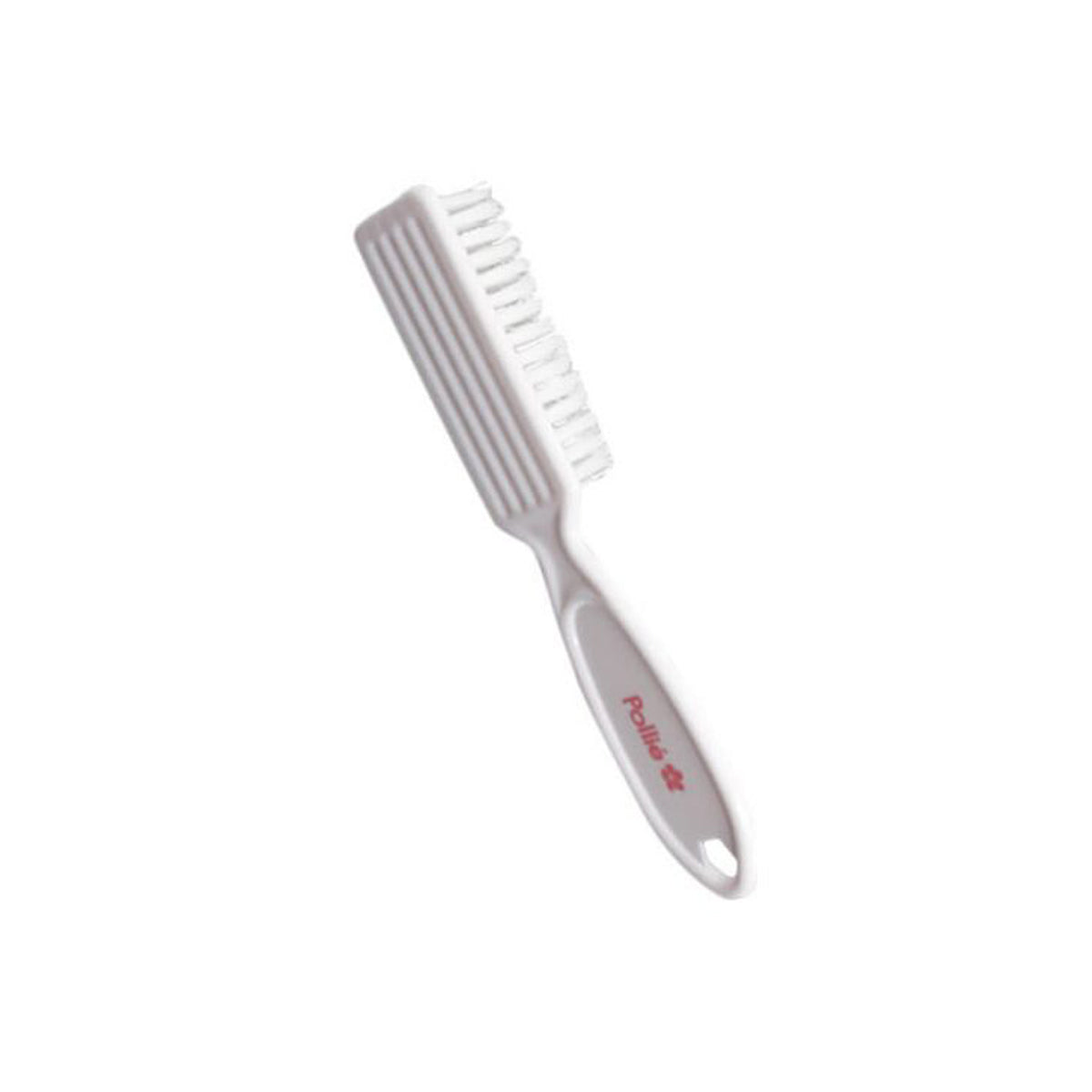 White Nail Brush with Handle