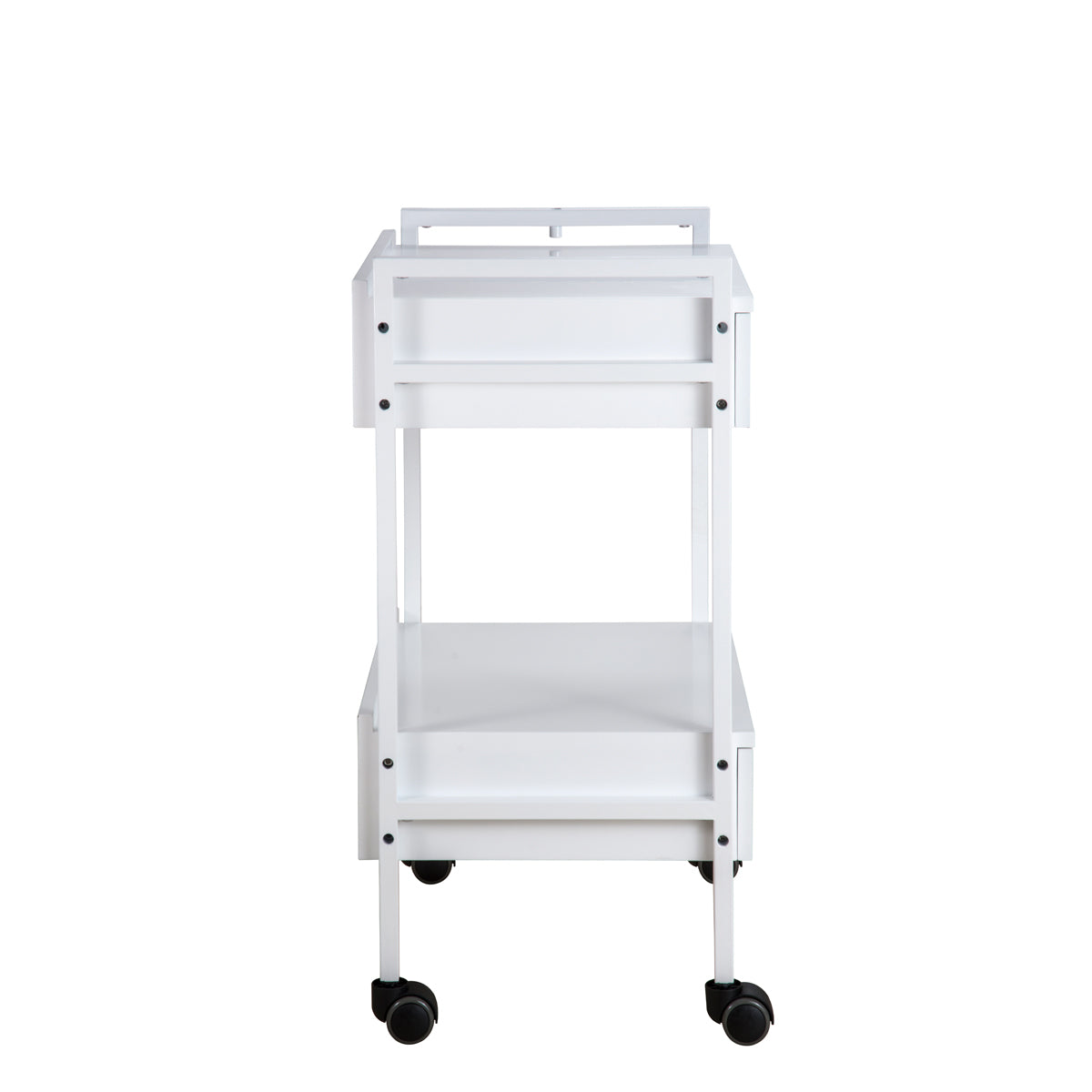 White Rolling Cart 2 Drawers