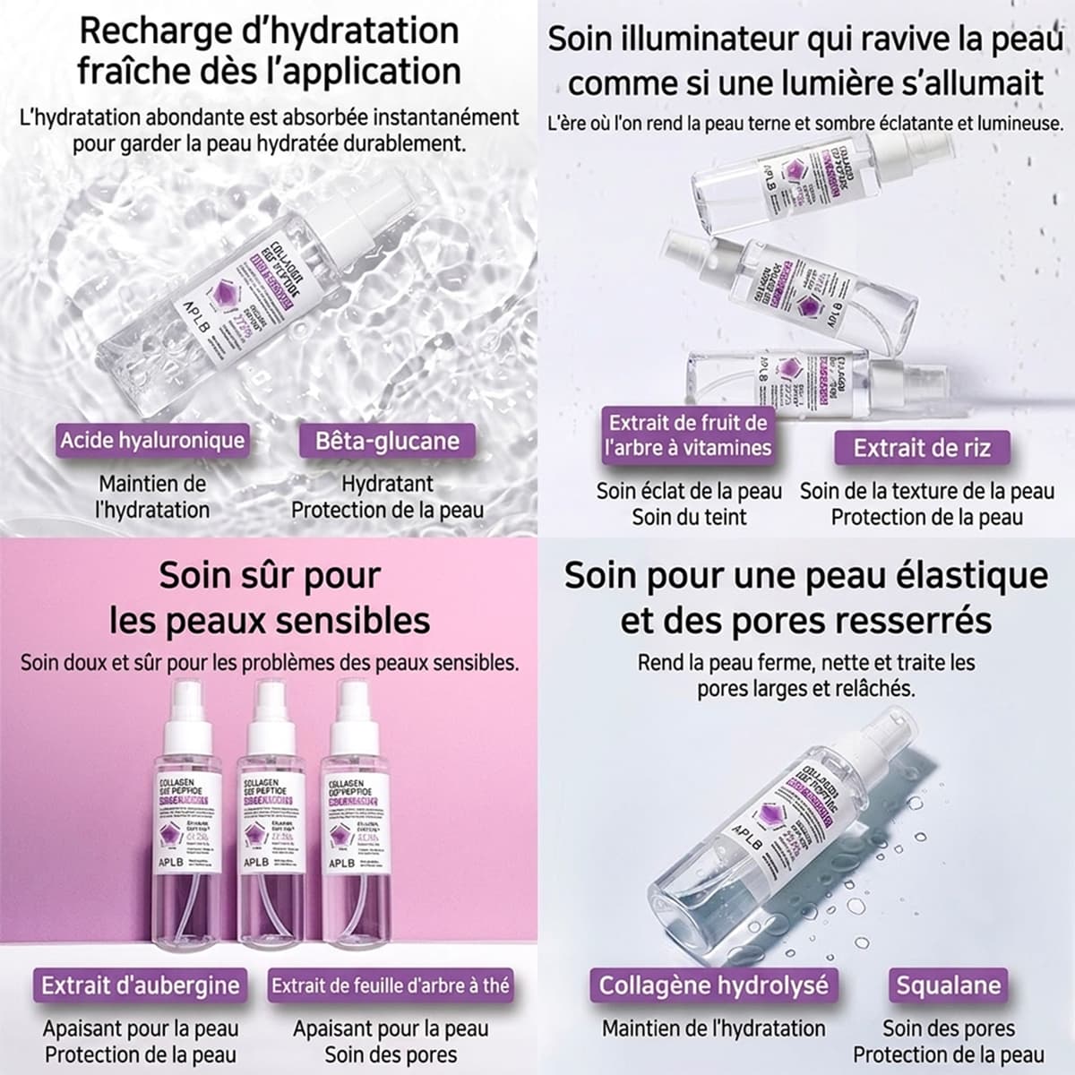 Essence en Brume Collagène EGF Peptides