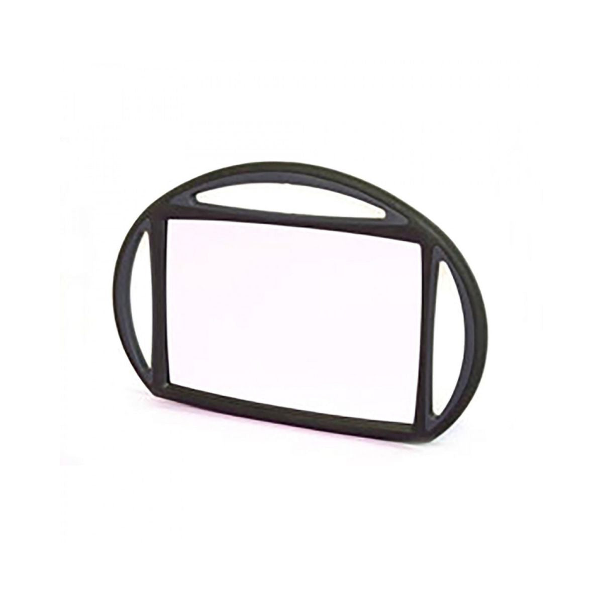 Rectangular hairdressing mirror with 3 handles
