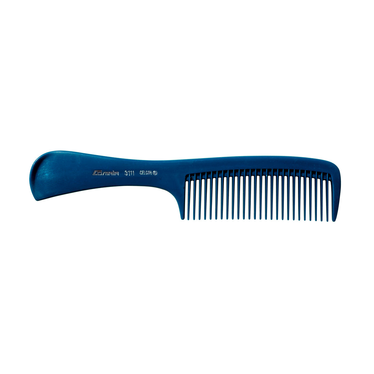 Detangling comb with handle M111 blue