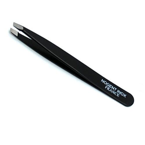 Stainless steel tweezers, slanted tips
