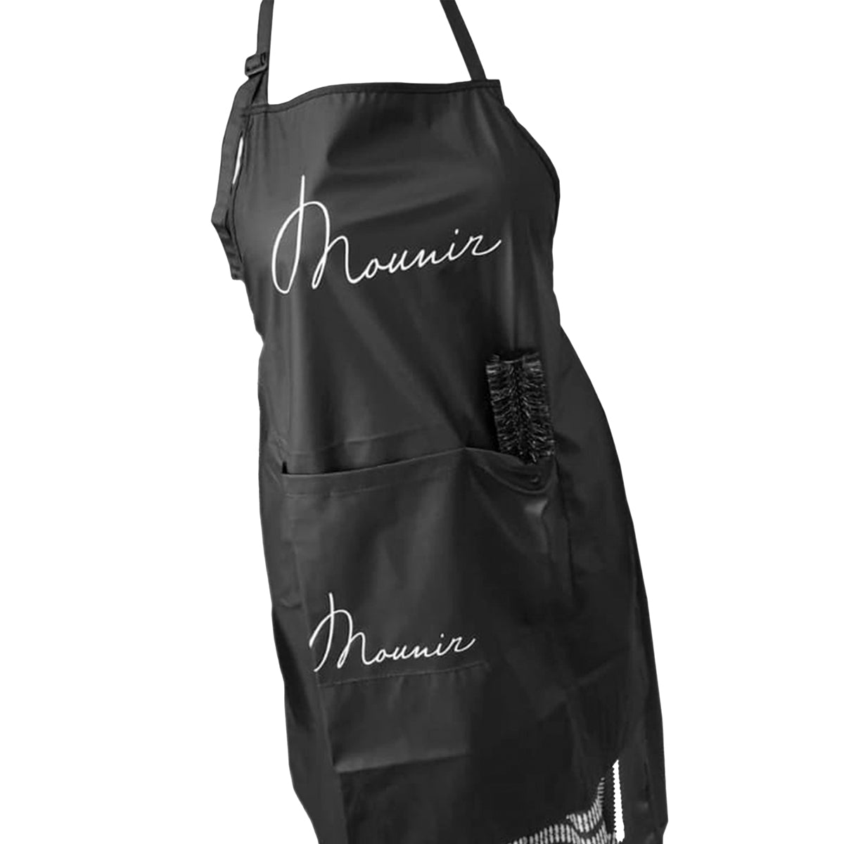 Black hairdressing apron