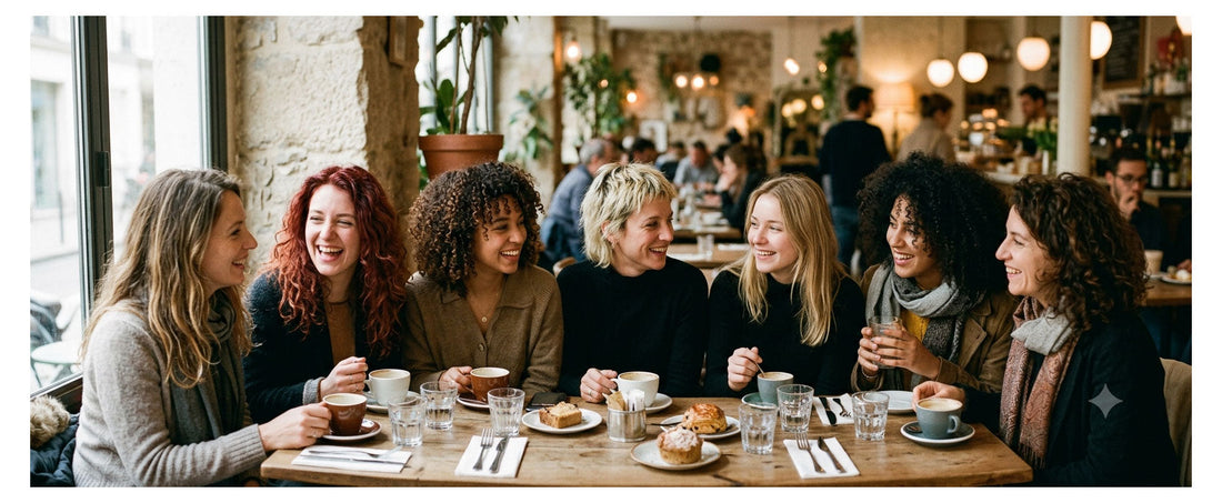 plusieurs femmes avec différents types de cheveux