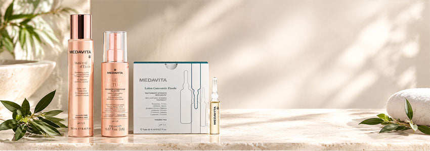Marque Medavita, shpoings et soins cheveux