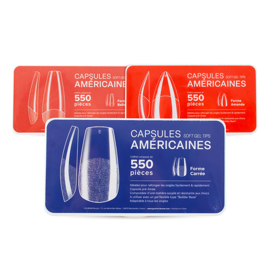 American Full Cover Nail Tips 550 pcs