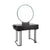 Coiffeuse NICOLE Noire Eclairage LED