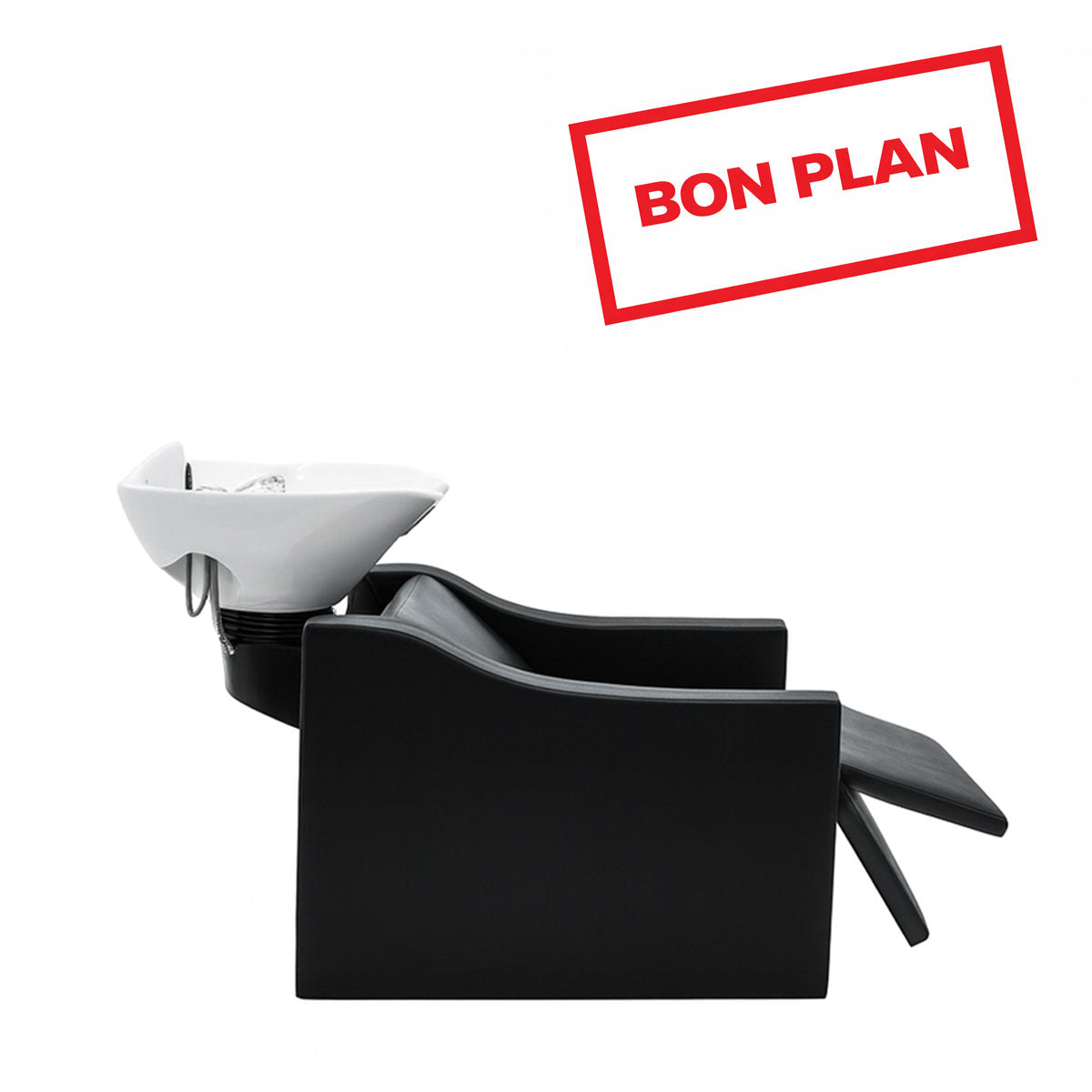 Bac GONDOLA PLUME Air Massage + Lève-Jambes Electrique Noir 008C