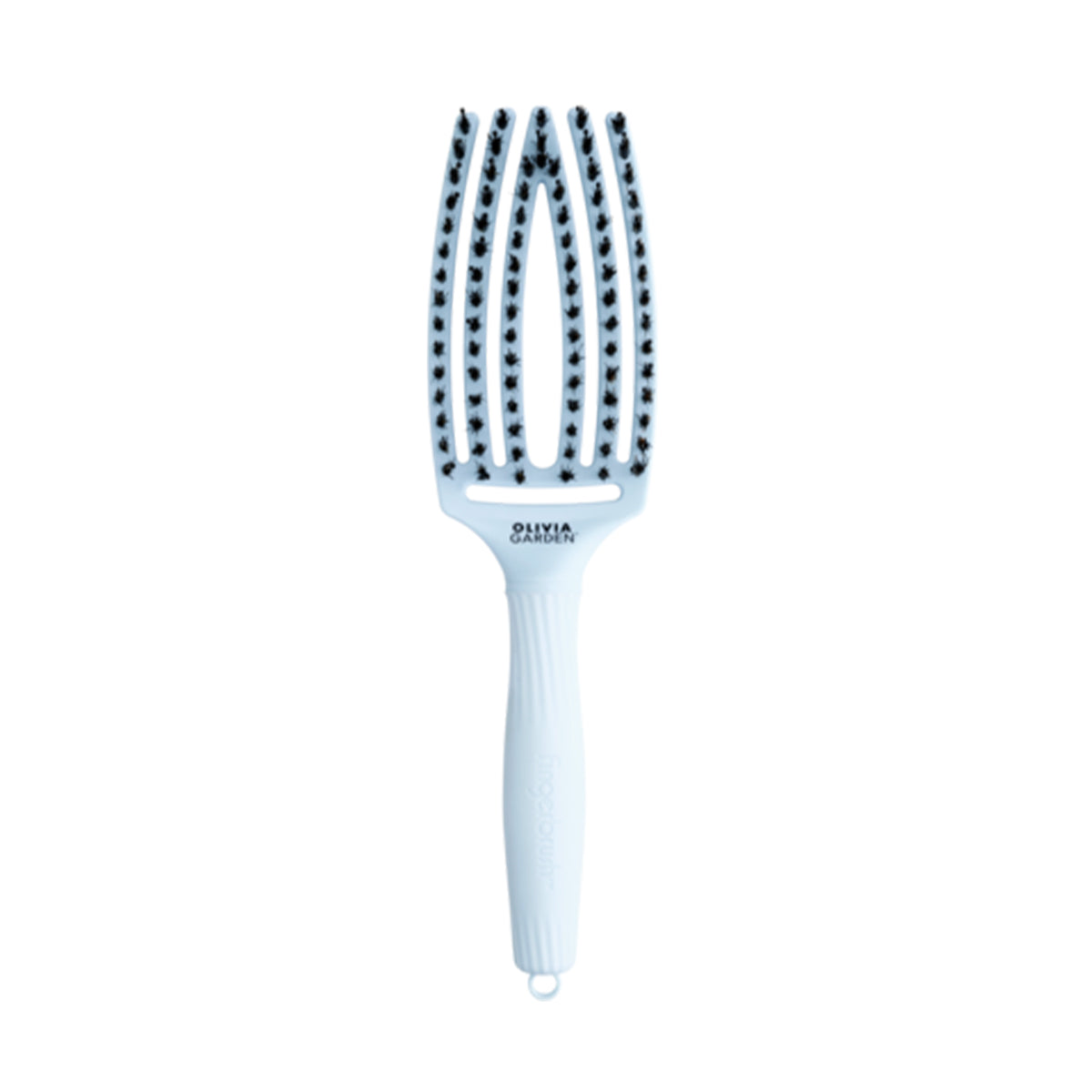 Brosse Fingerbrush Poils de sanglier & Nylon Bleu Pastel