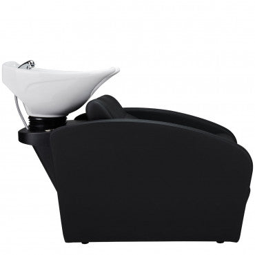 COMFORT Shampoo Unit White Bowl Electric Leg Rest