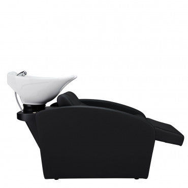 COMFORT Shampoo Unit White Bowl Electric Leg Rest