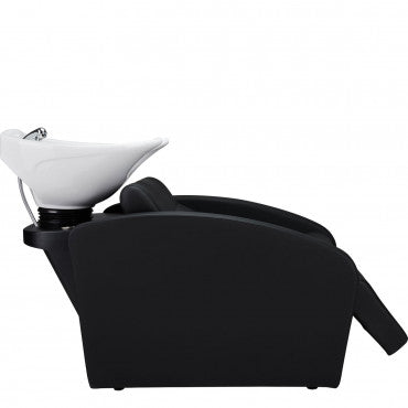 COMFORT Shampoo Unit White Bowl Electric Leg Rest