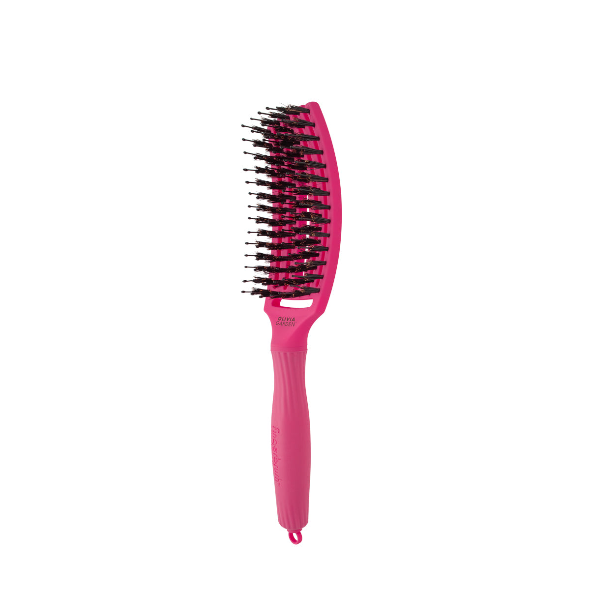 FINGERBRUSH CARE ICONIC Boar & Nylon Brush Hot Pink Size M