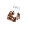 Houndstooth Fabric Scrunchie