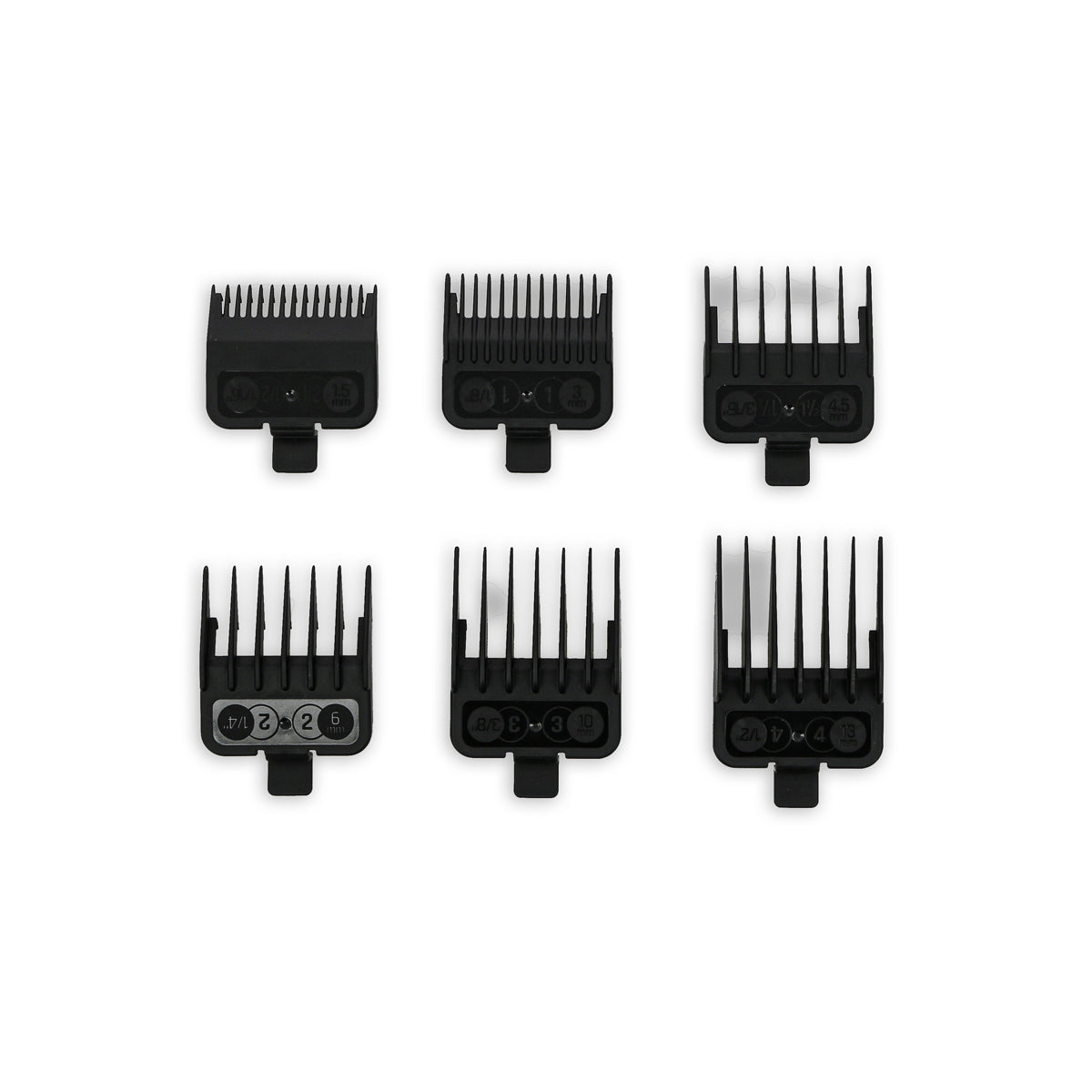 Black Attachment Combs x6 for 2020C Clipper