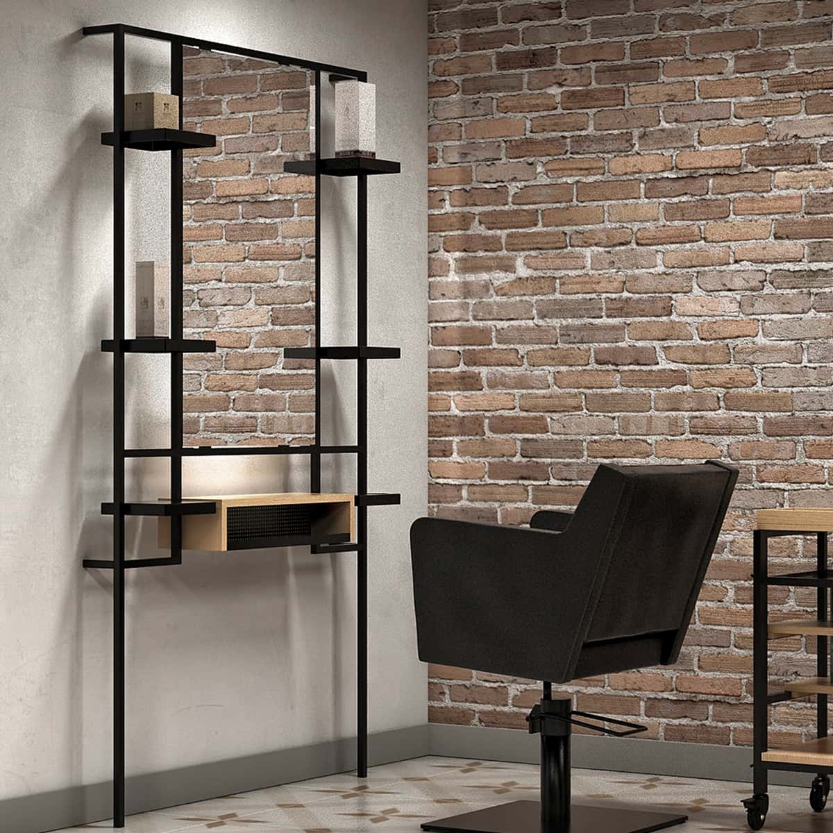PUR Black Dressing Table LED Lighting