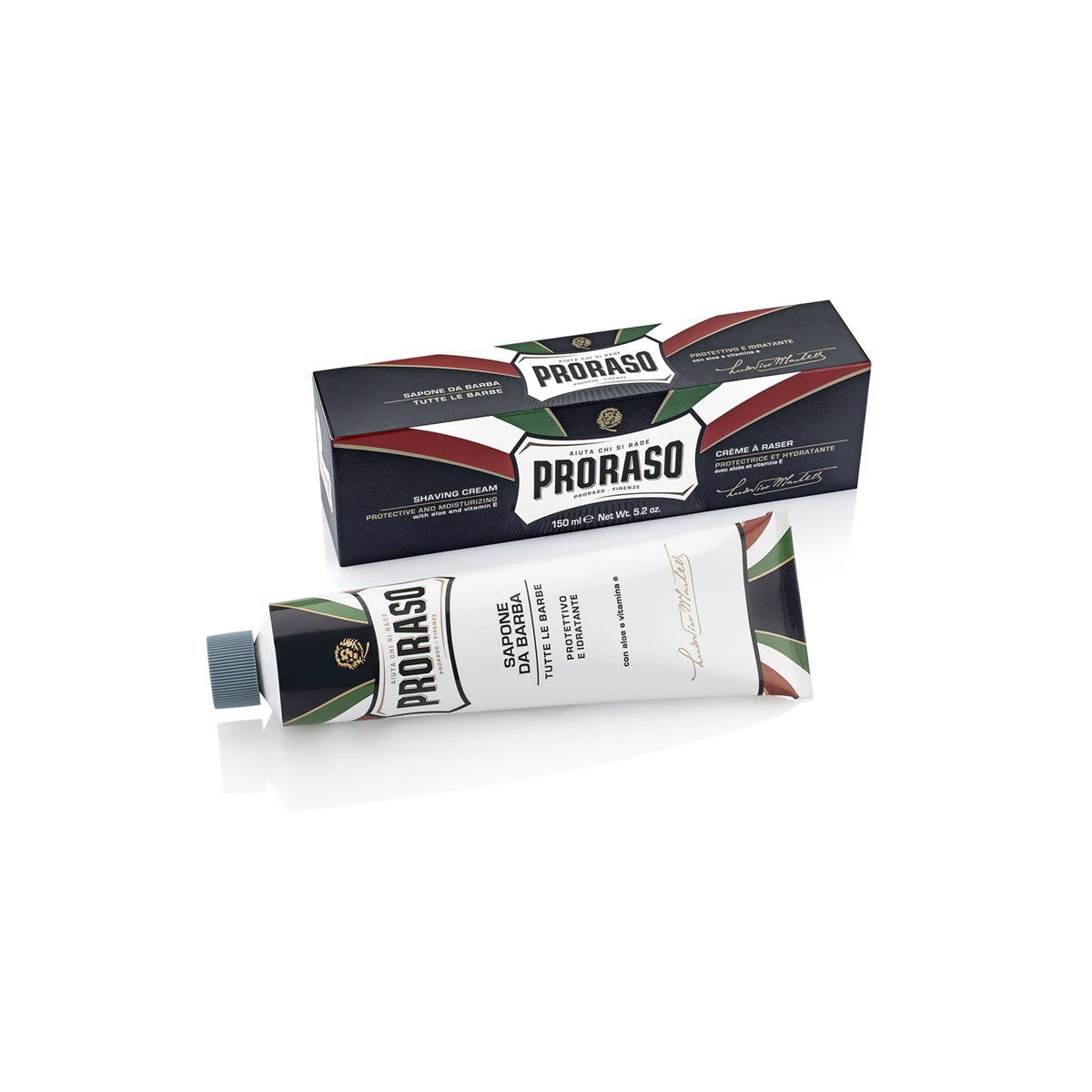 Shaving cream in a tube