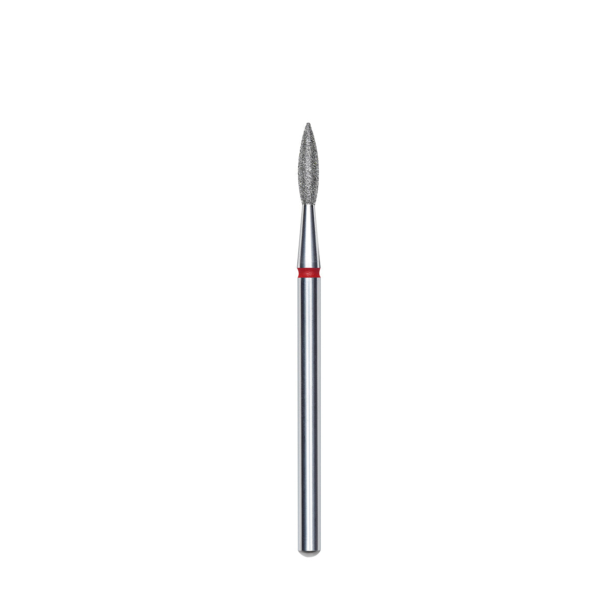 Red Pointed Flame Diamond Bit Diameter 2.1mm