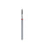 Red Pointed Flame Diamond Bit Diameter 2.1mm