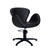 Fauteuil de Coiffure CHLOE Noir Base Etoile Noire