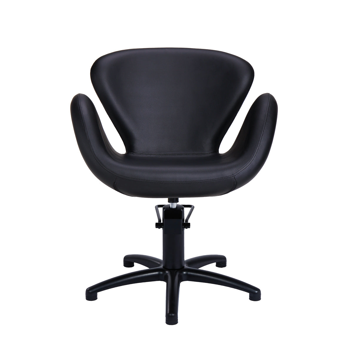 Fauteuil de Coiffure CHLOE Noir Base Etoile Noire