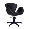 Fauteuil de Coiffure CHLOE Noir Base Etoile Noire