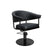 Fauteuil de Coiffure LYRA Noir Base Ronde Noire