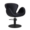 CHLOE BR Hairdressing Chair Black Black Round Base