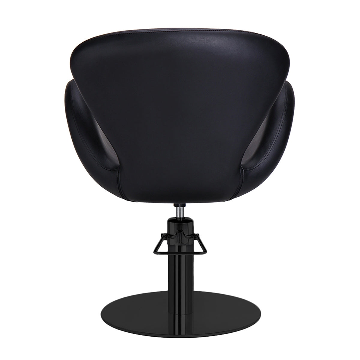 CHLOE BR Hairdressing Chair Black Black Round Base