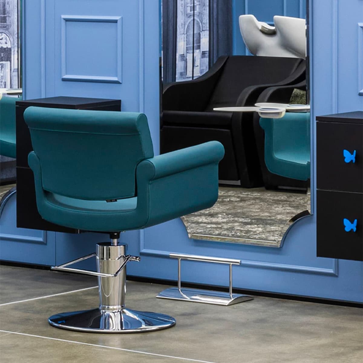 Fauteuil MONIQUE Noir Base Mare Block