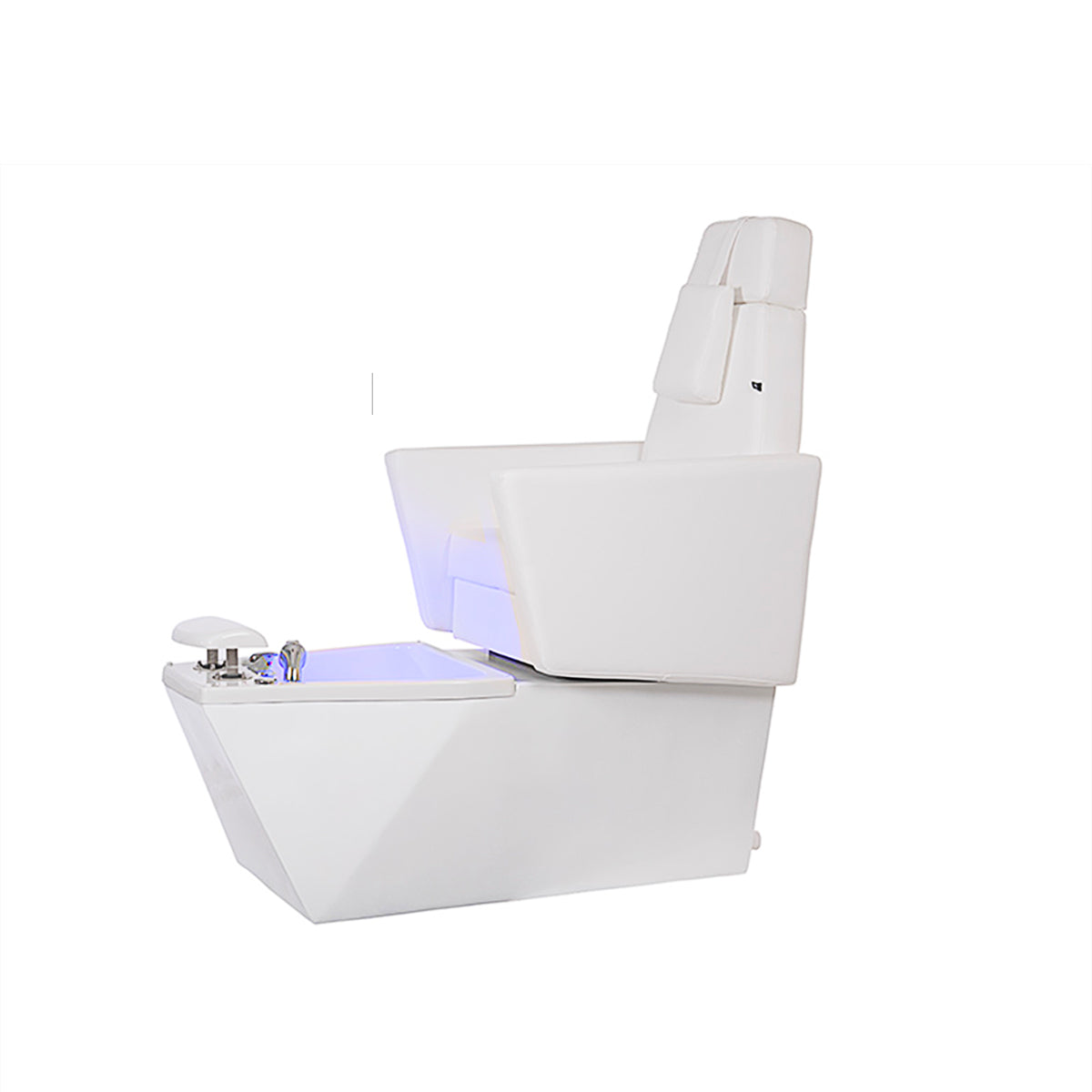 Fauteuil Pédicure GENTLE Bain de Pieds Blanc 2 Moteurs