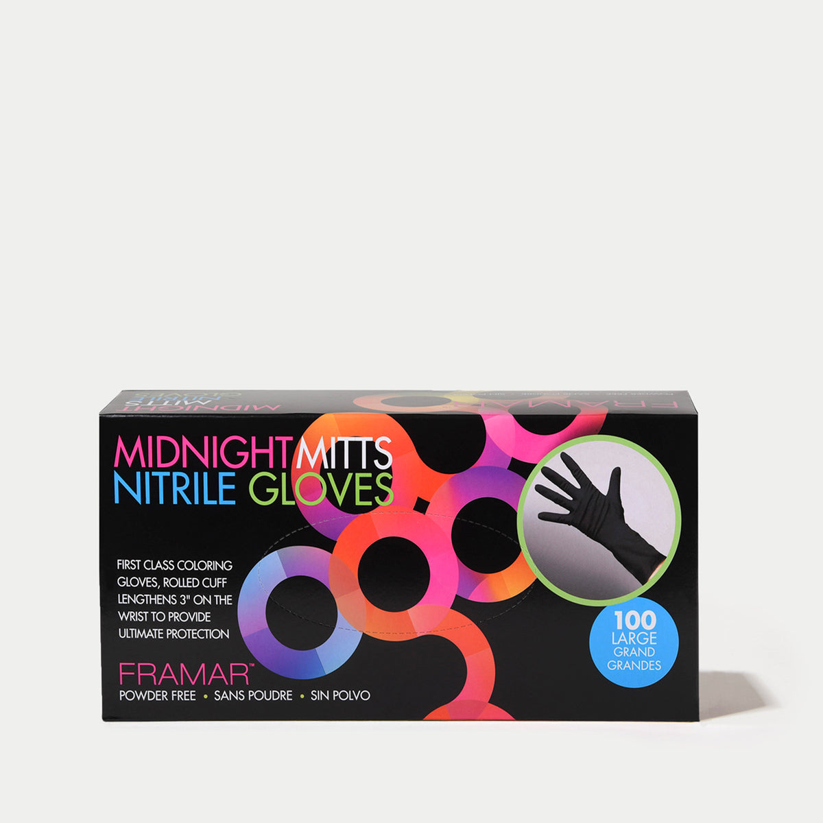 Nitrile Gloves MIDNIGHT MITTS X100