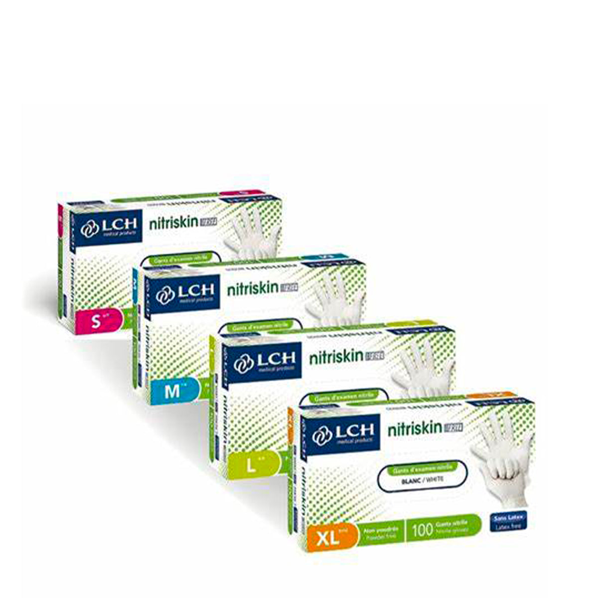 SENSITEX White Powder-Free Nitrile Gloves X100