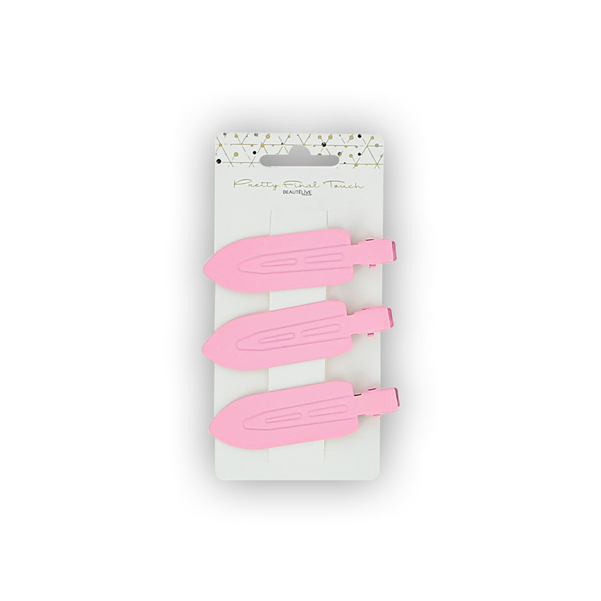 Pinces à Cheveux Sans Pli Rose X3