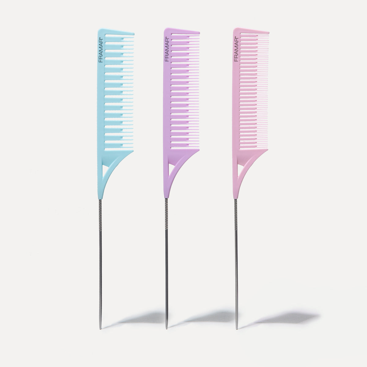 Metal Tail Comb Color X3
