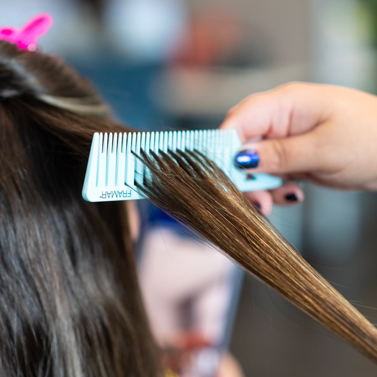 Metal Tail Comb Color X3