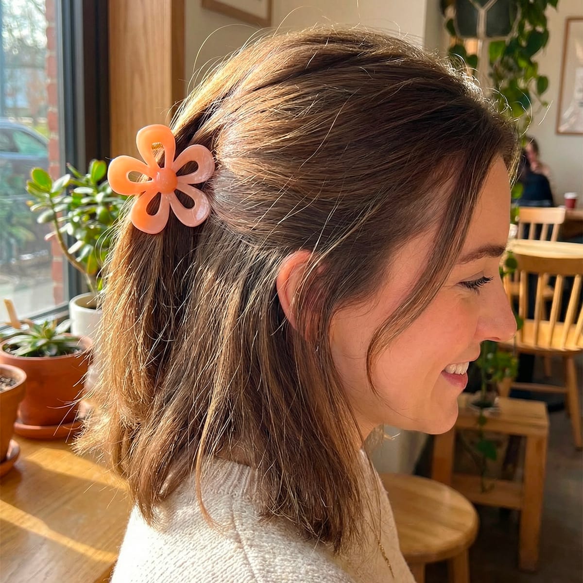 Pince à Cheveux Forme Fleur