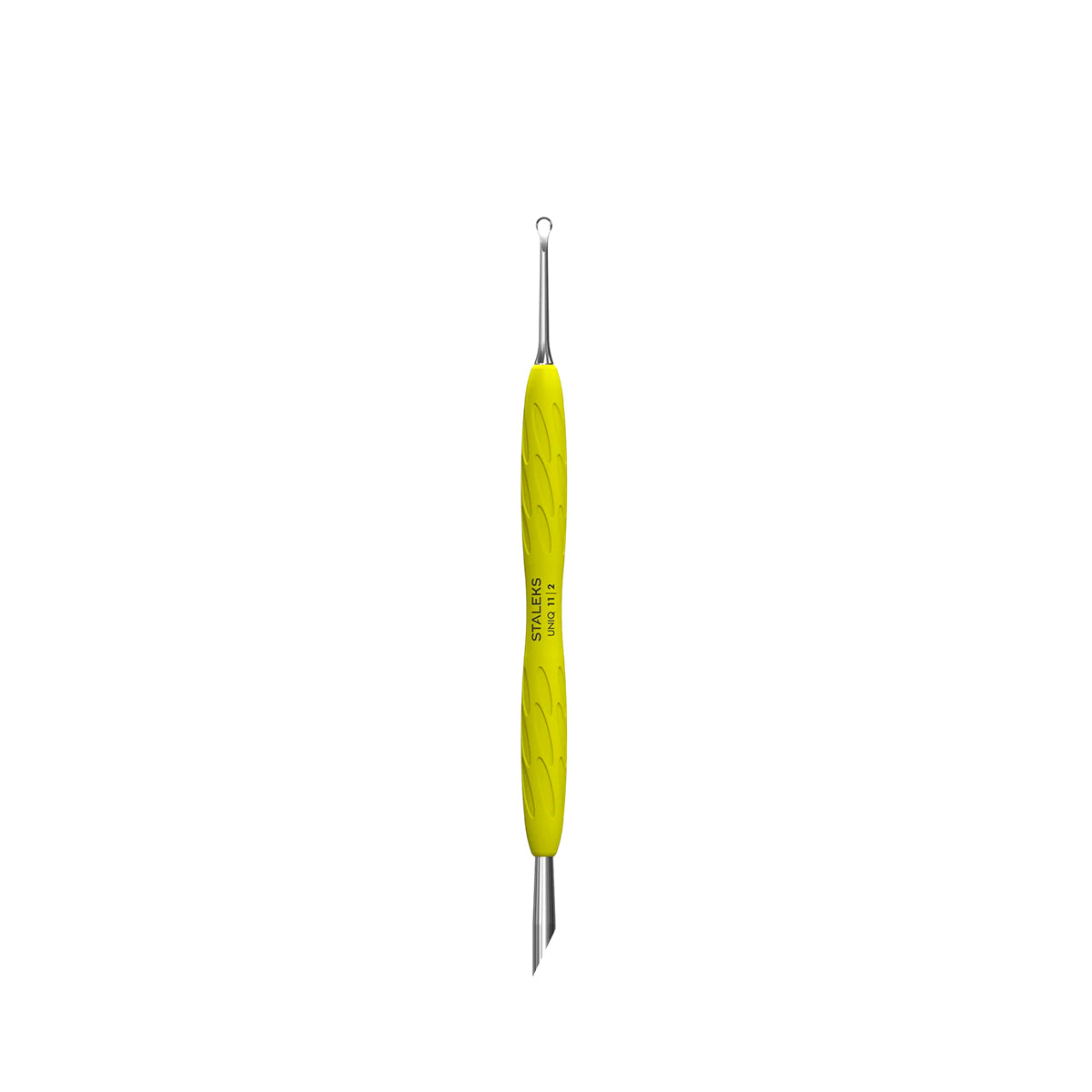 Cuticle Pusher with "Gummy" Silicone Handle UNIQ 11 Type 2