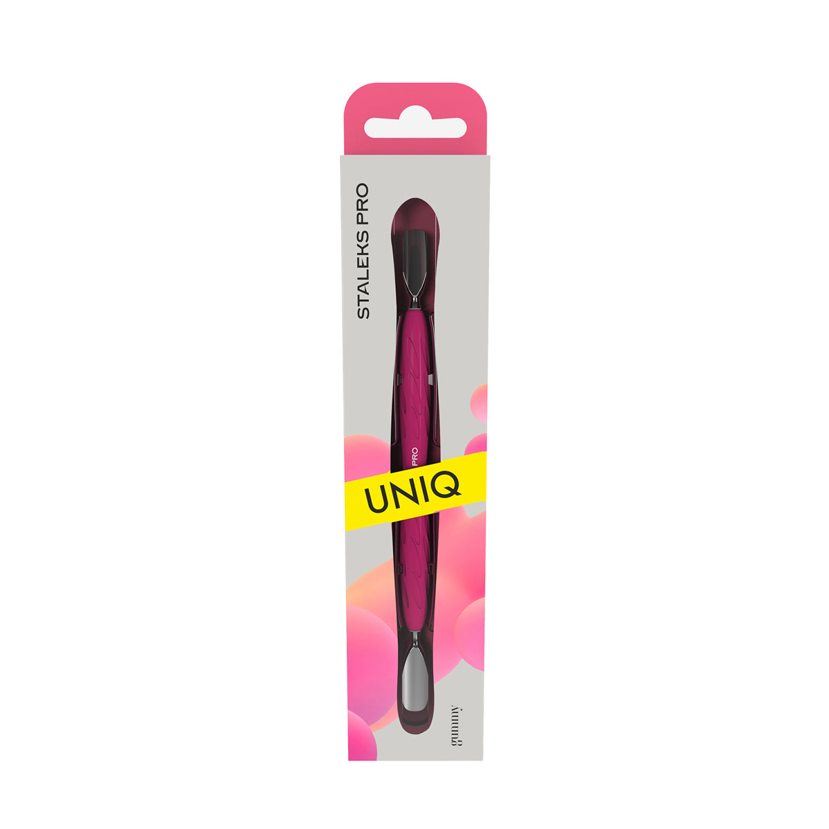 Repousse Cuticules Arrondi Large et Etroit Manche Silicone Uniq