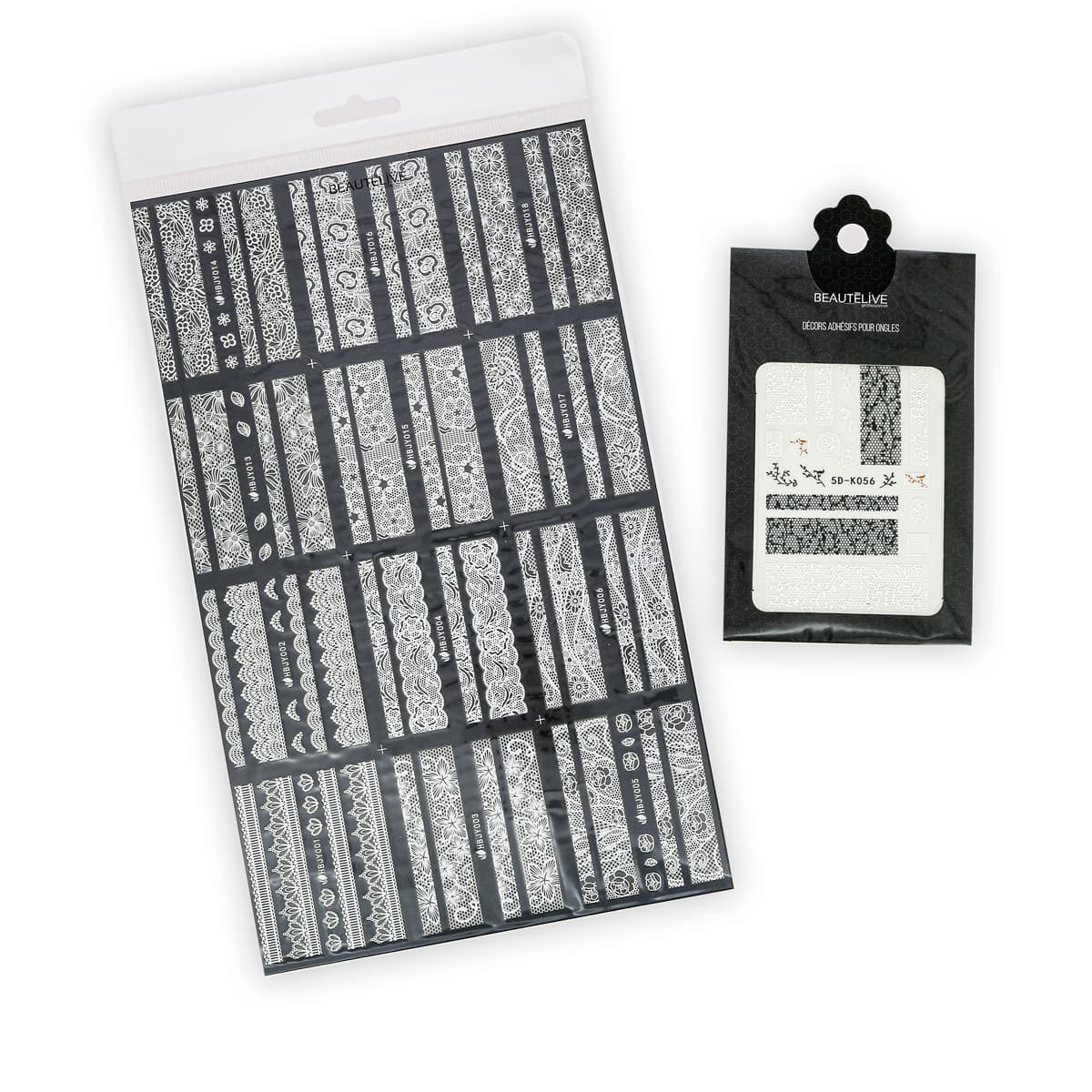 Lace nail stickers