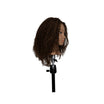 Tête Malléable Châtain 25cm Spéciale Afro Crépu