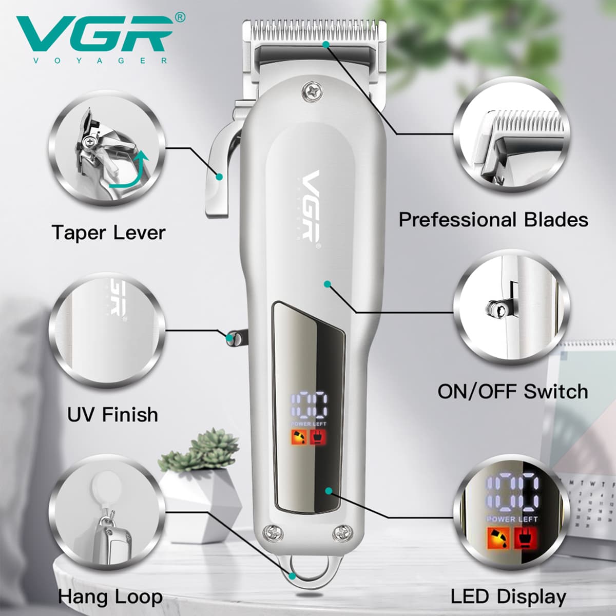 Hair Clipper Silver V-278