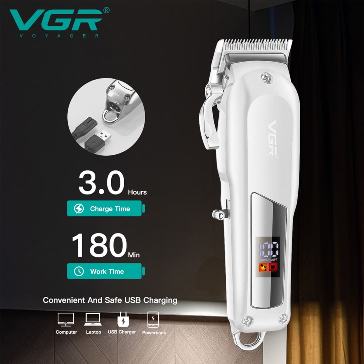 Hair Clipper Silver V-278