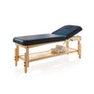 Blue ORIENT WOOD BED Massage Table