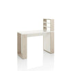 Table Manucure en Mélèze Naturel avec Séparateur