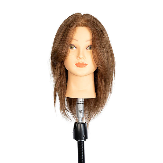 Tête Malléable ENORA Blond Foncé 30cm Spéciale Coupe